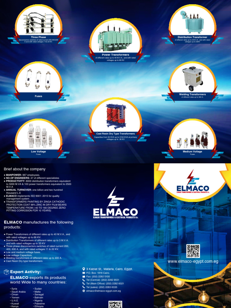 ELMACO Cast Resin Dry Transformers Guide | PDF | Transformer | Electricity