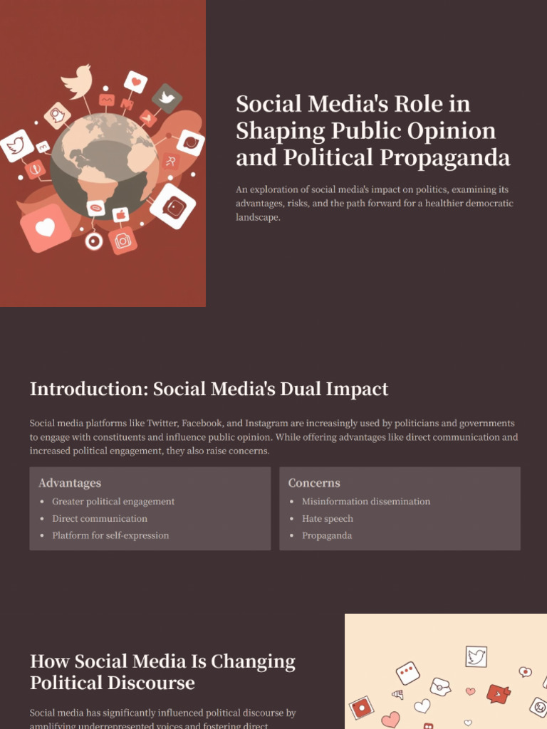 Social Media's Role in Shaping Public Opinion and Political Propaganda ...