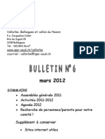 bulletin n°6 mars 2012