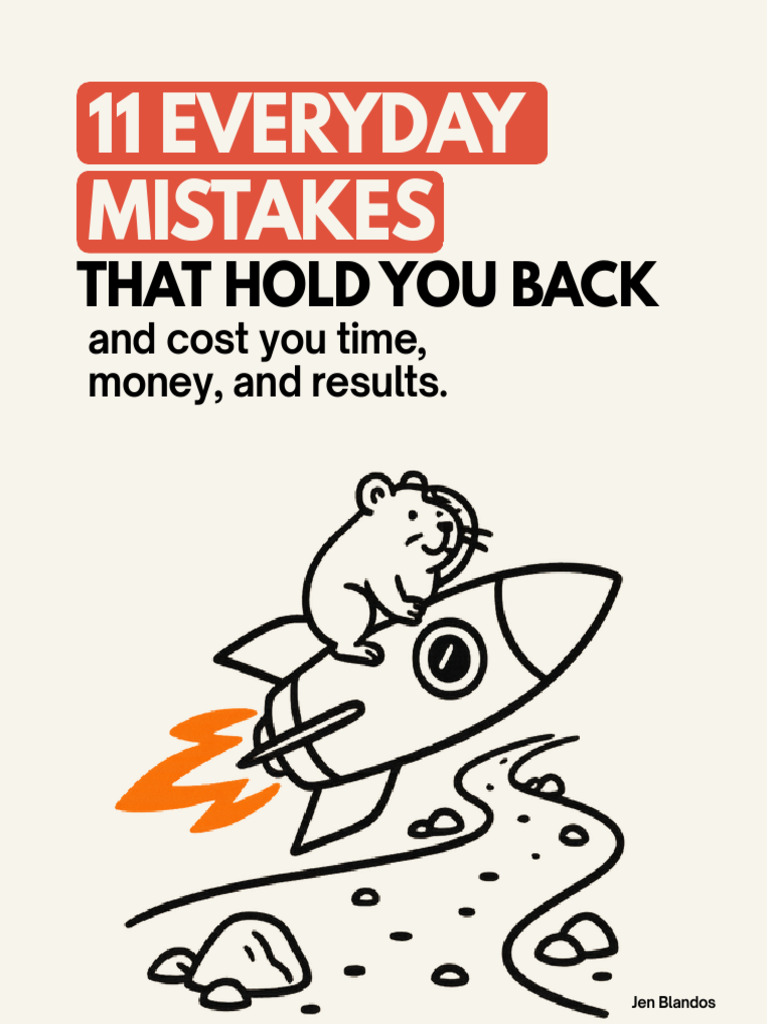 Life Mistakes Holding You Back | PDF