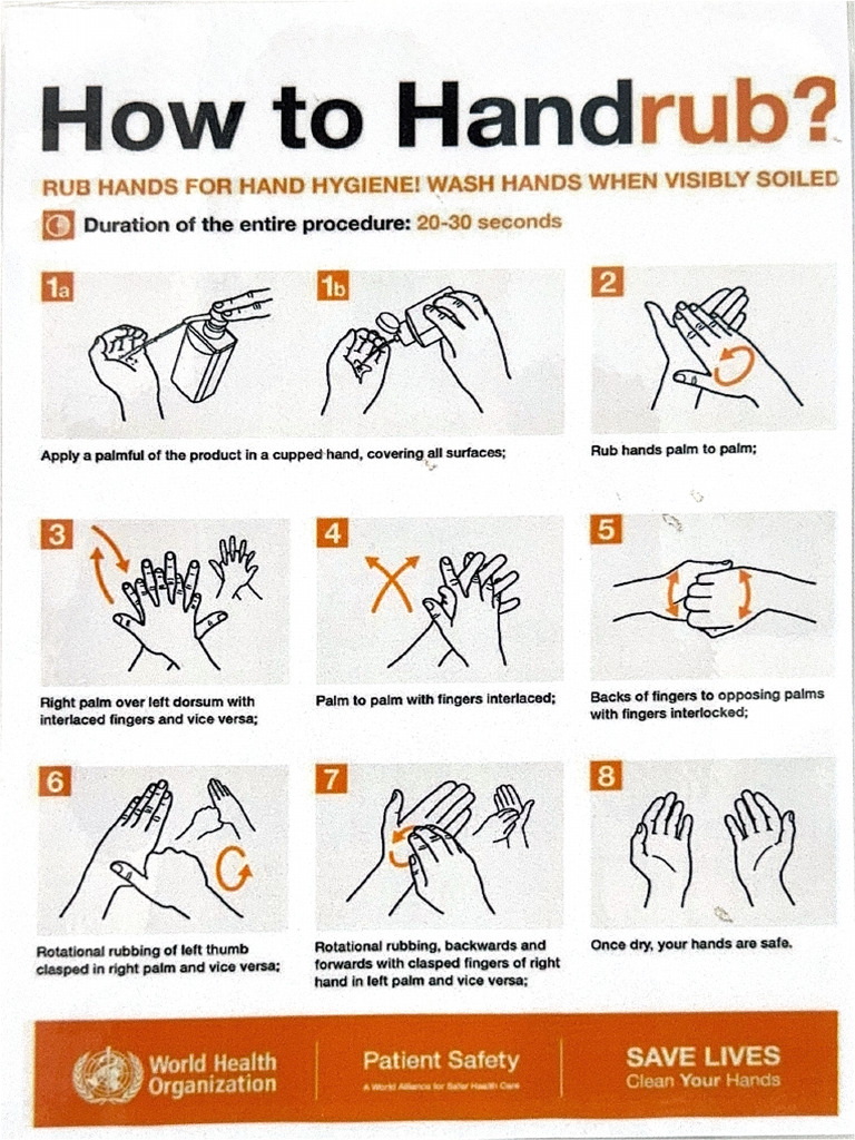 How To Handrub | PDF
