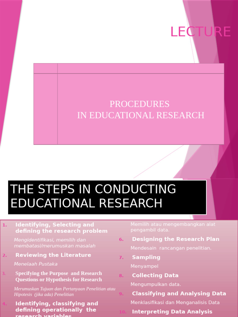 Steps for Conducting Educational Research | PDF | Theory | Foreign Language