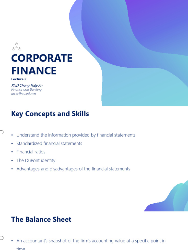 Corporate Finance Key Concepts Overview | PDF | Balance Sheet | Cash ...