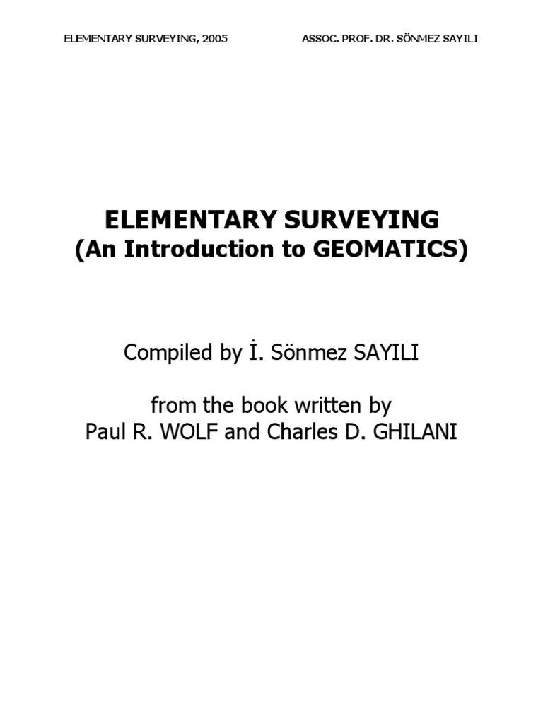 Elementary Surveying Ghilani Solutions Manual