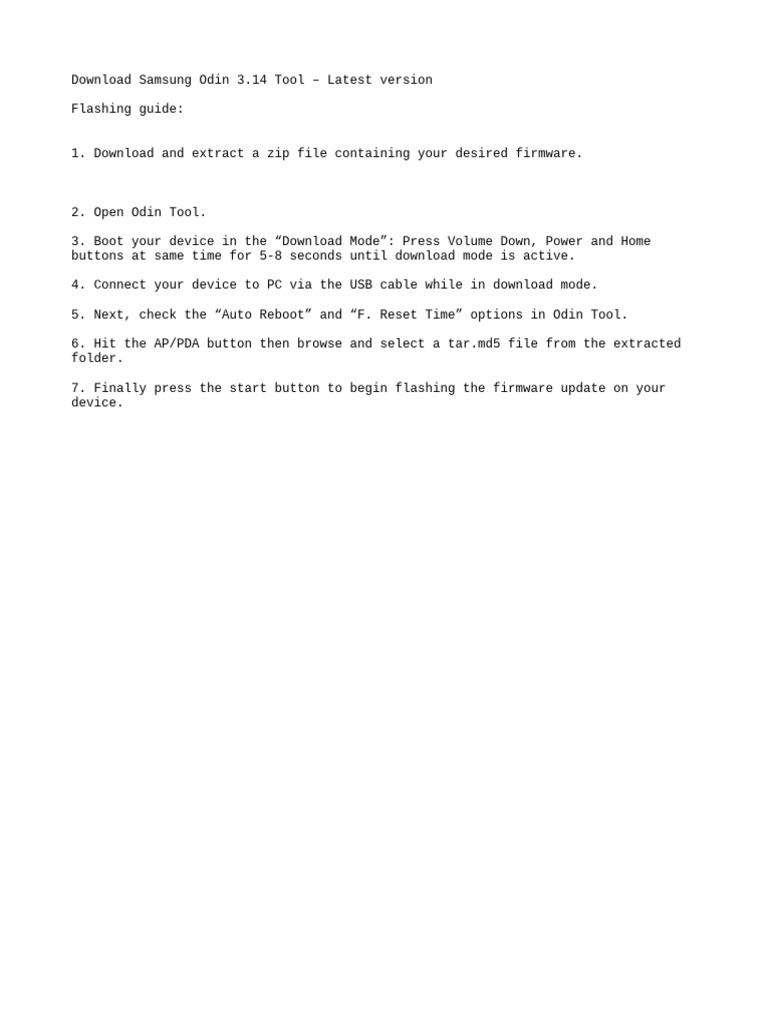 Flash Samsung Note 8 | PDF