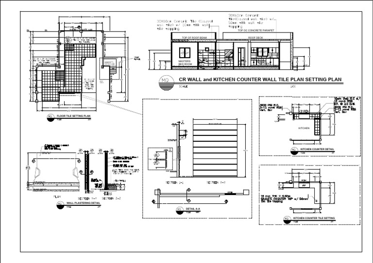 Kitchen and Floor Tile Setting Plan | PDF
