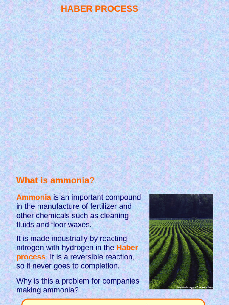 Understanding the Haber Process for Ammonia | PDF | Ammonia | Nitrogen