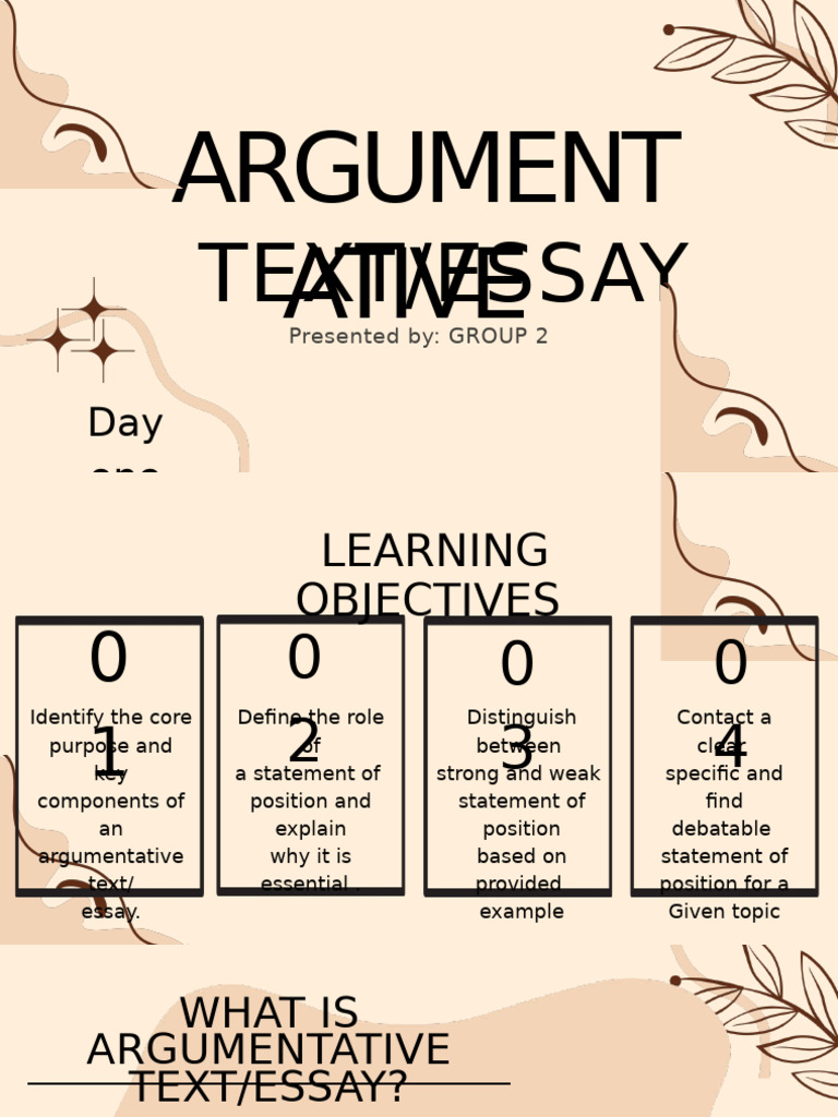 Understanding Argumentative Essays | PDF | Essays | Argument