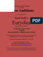 Eurydice Auditions Flyer