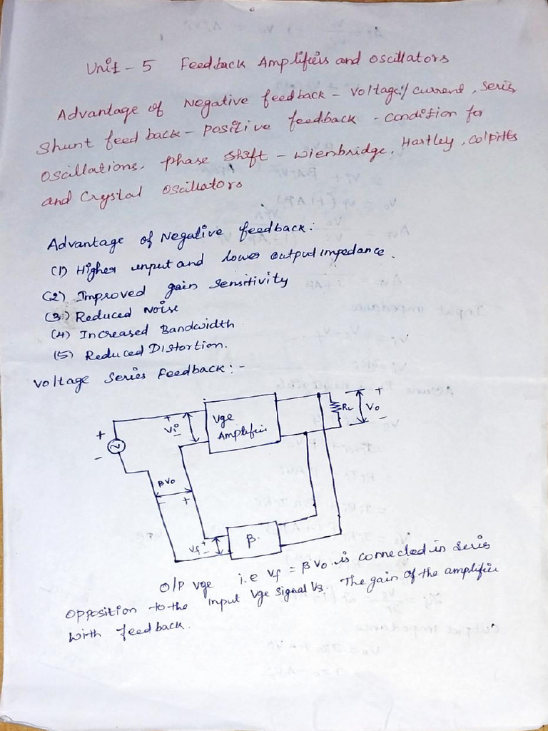 EDC Unit 5 Notes | PDF