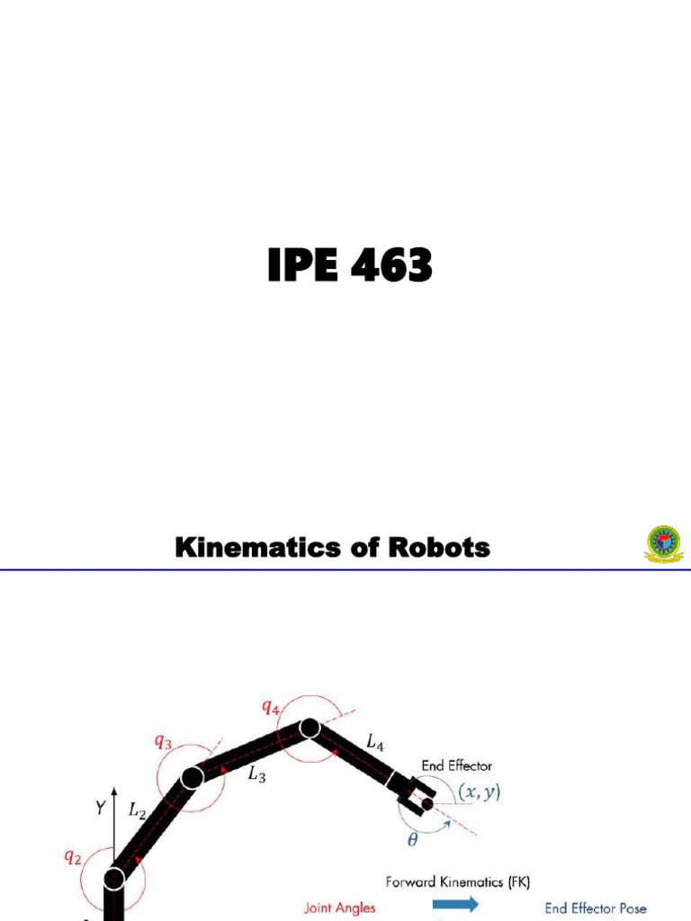 Robot Kinematics and Dynamics Overview | PDF | Kinematics ...