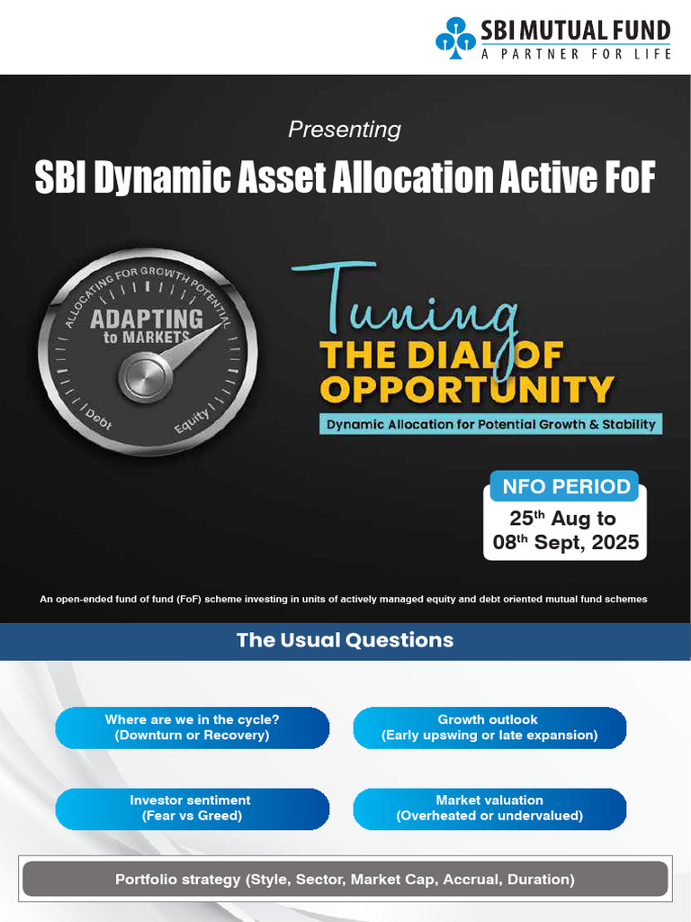 SBI Dynamic Asset Allocation FoF Overview | PDF | Asset Allocation ...