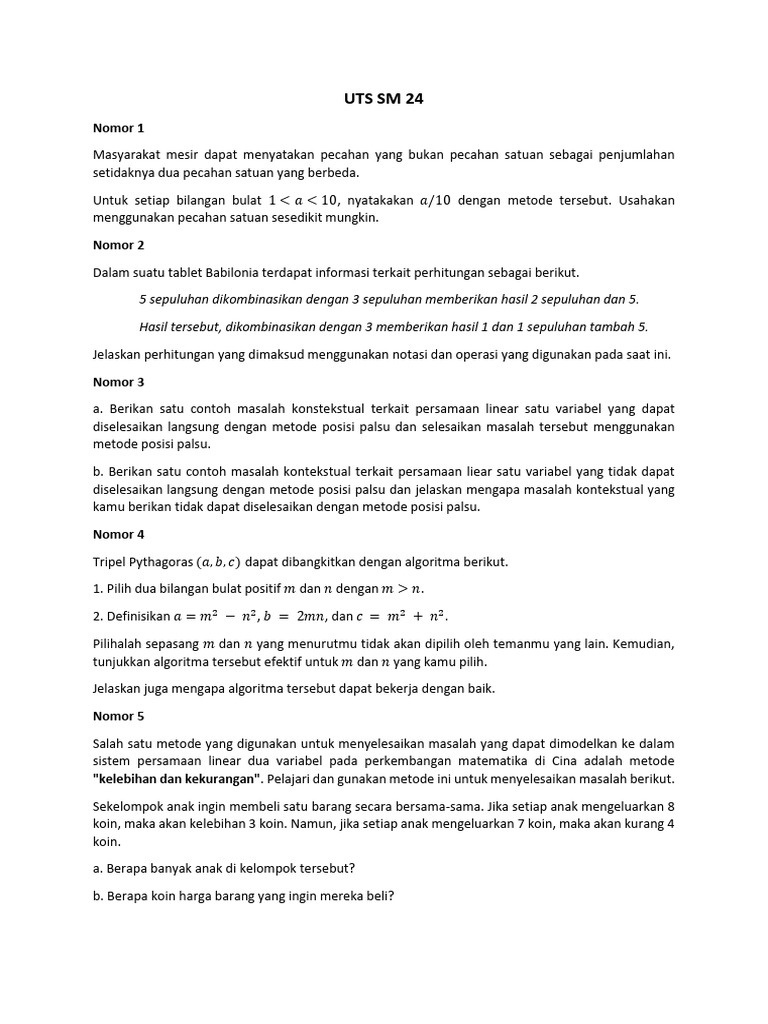 Uts SM 24 | PDF