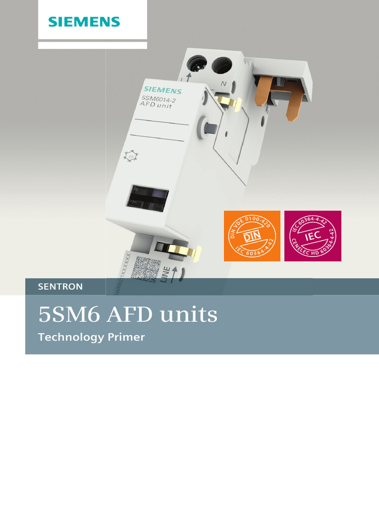 5SM6 AFD Units: Arc Fault Detection Guide | PDF | Electric Arc ...