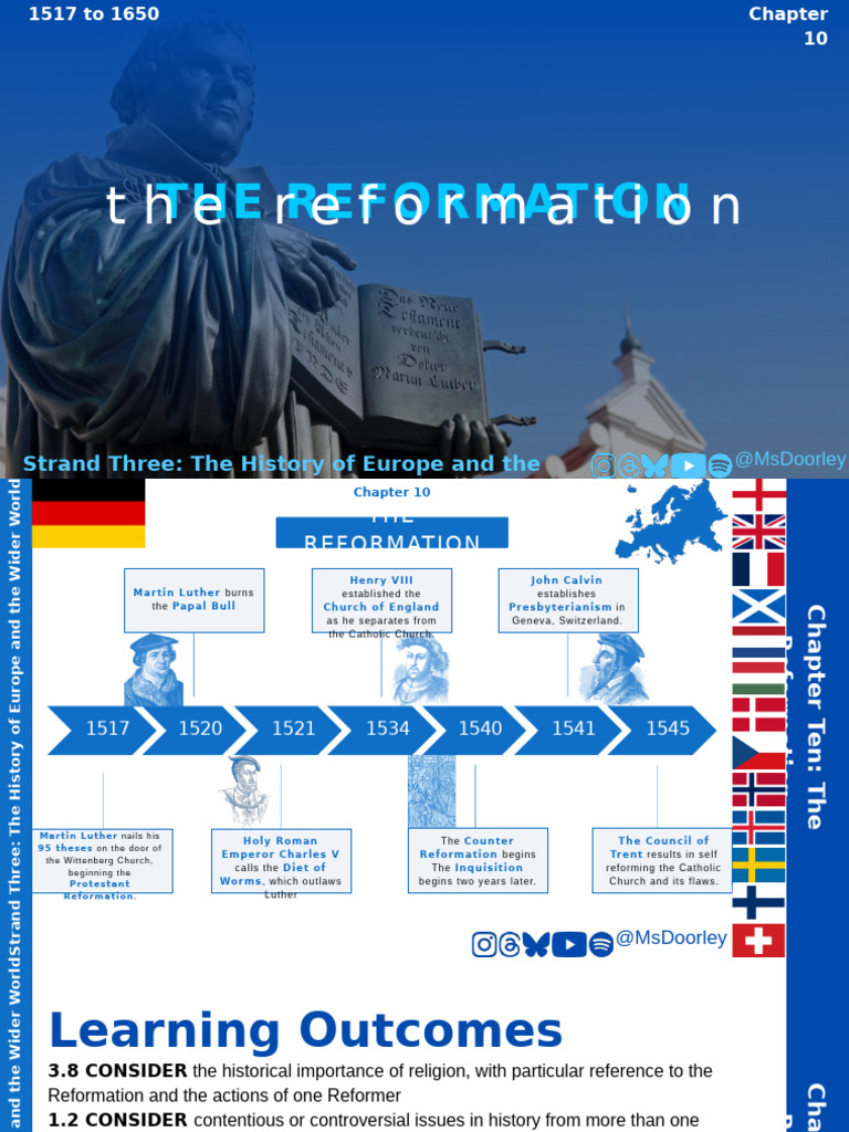 Ch. 10 - The Reformation | PDF | Martin Luther | Protestantism