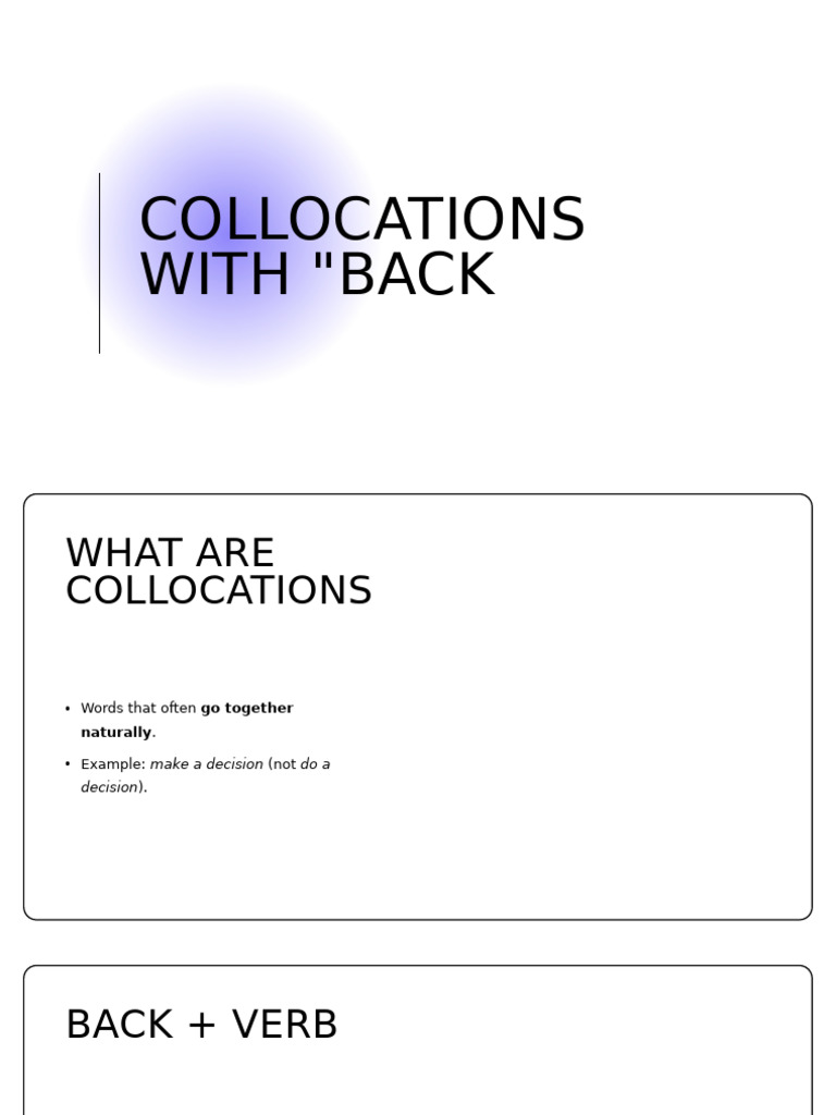 Common Collocations with 