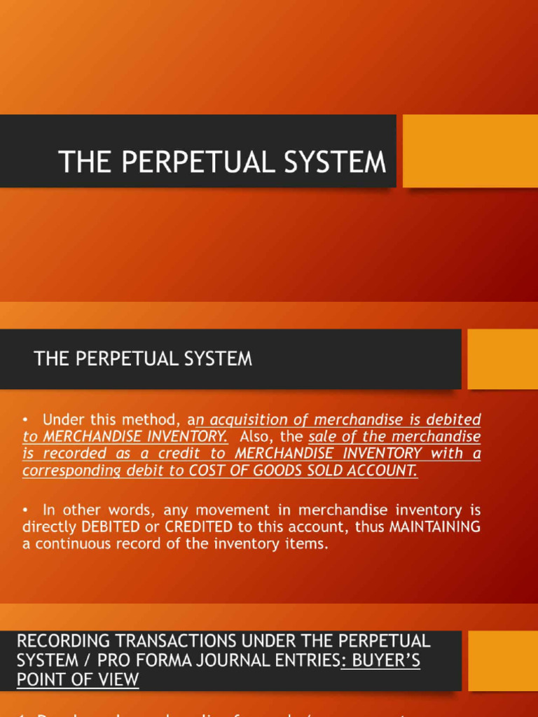 Lesson 2 The Perpetual System - 20250901 - 232402 - 0000 | PDF