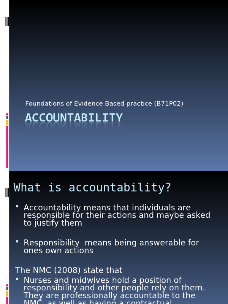 Accountability | PDF