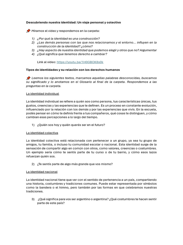 Construcción y Derechos de la Identidad | PDF | Psicología Social