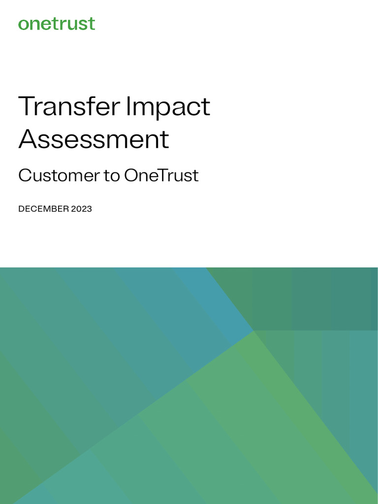 Transfer Impact Assessment Overview | PDF | Information Privacy | Privacy