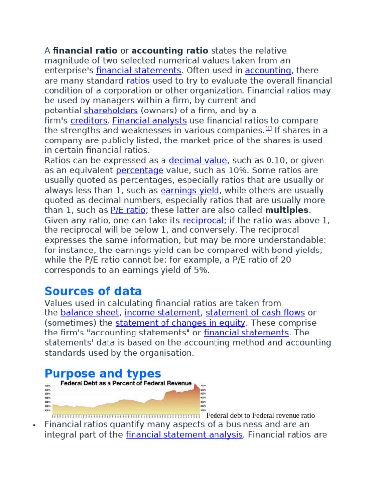 Understanding Financial Ratios Explained | PDF | Financial Ratio ...