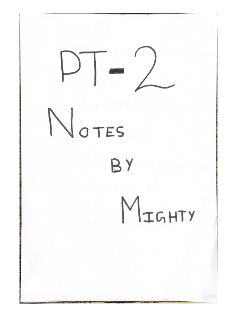 PT2 Notes Pathologies and Interventions (Mighty Notes) | PDF