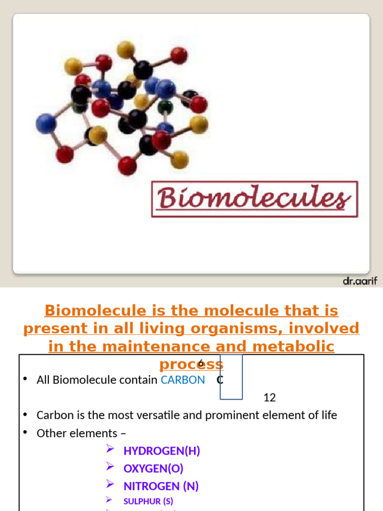 Understanding Biomolecules and Glucose | PDF | Glucose | Chemistry
