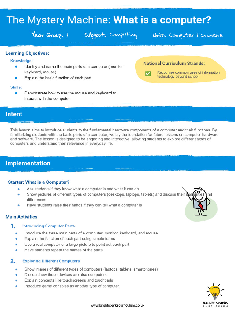 Introduction to Computer Hardware for Kids | PDF | Tablet Computer ...