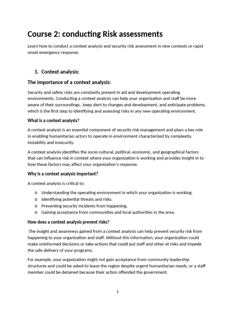 Conducting Effective Risk Assessments | PDF | Risk | Risk Assessment