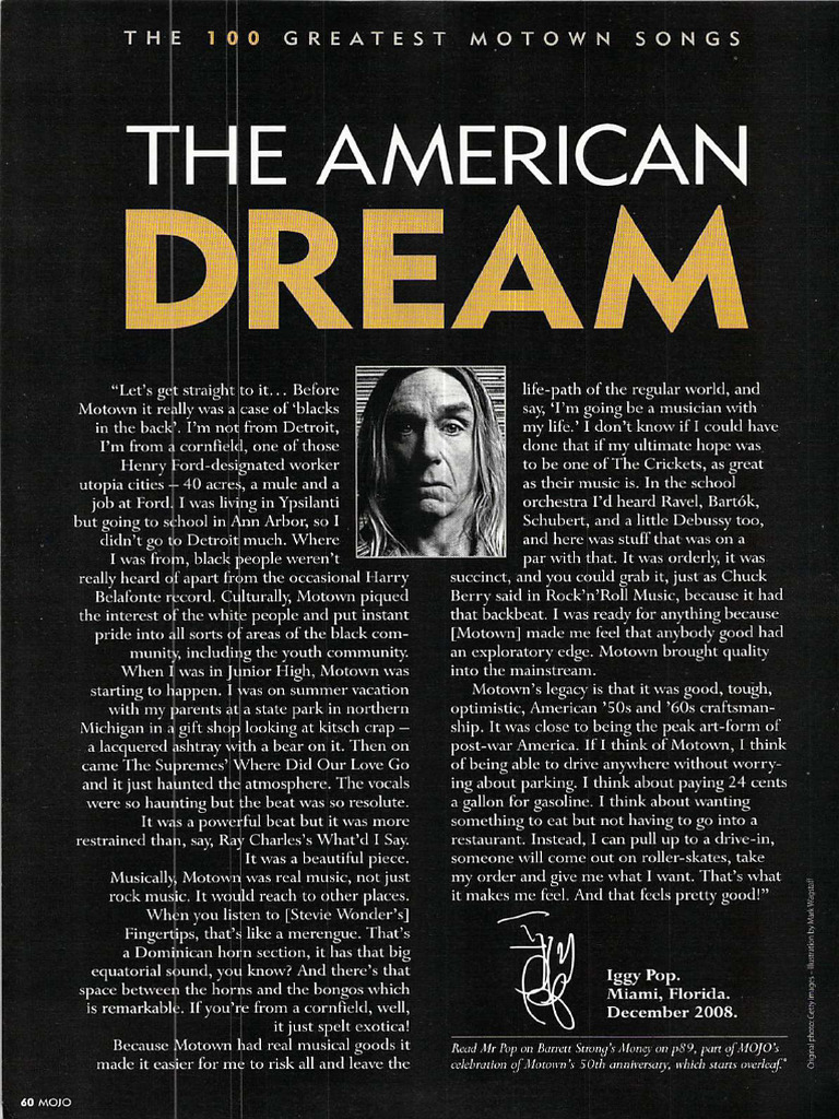 Mojo - 100 Greatest Motown Songs (2009-02) | PDF
