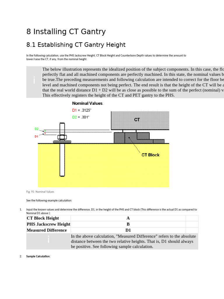CT Gantry Height Adjustment Guide | PDF