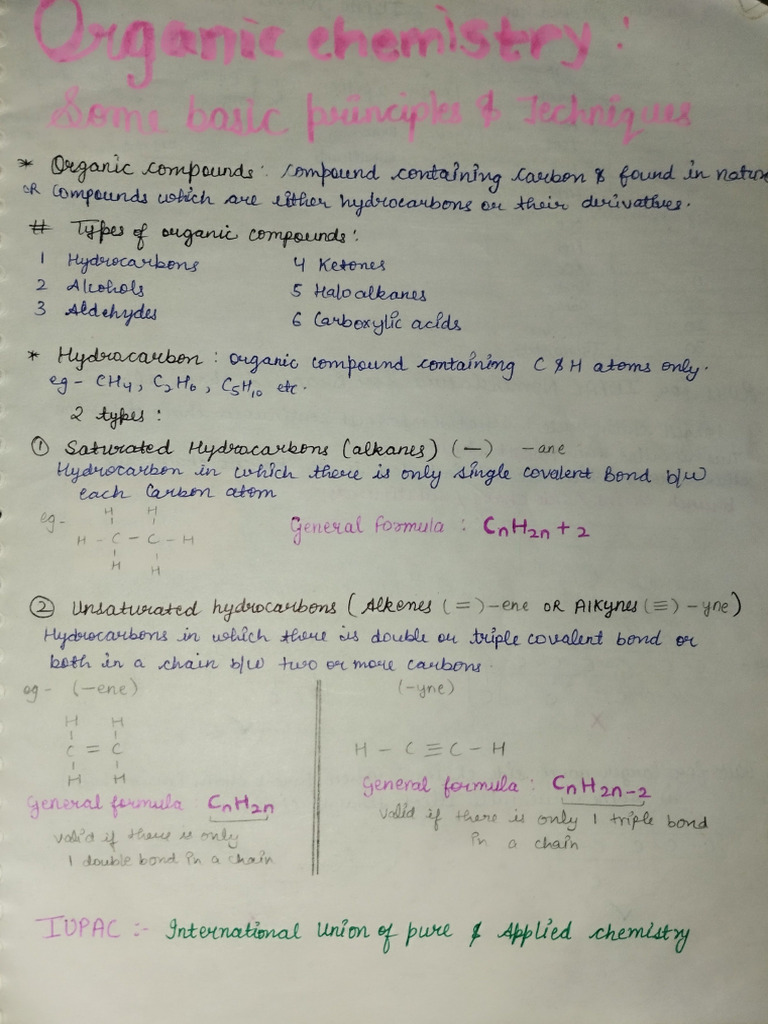 Organic Chemistry Some Basic Principles and Techniques | PDF