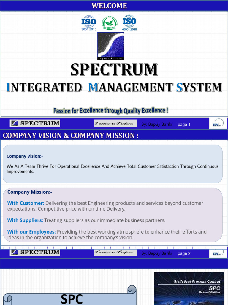 SPC Vision and Mission Overview | PDF | Standard Deviation