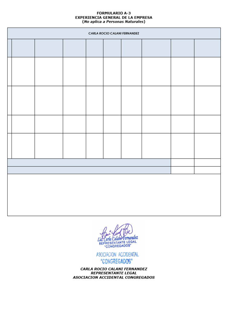 Formularios - A-3 | PDF