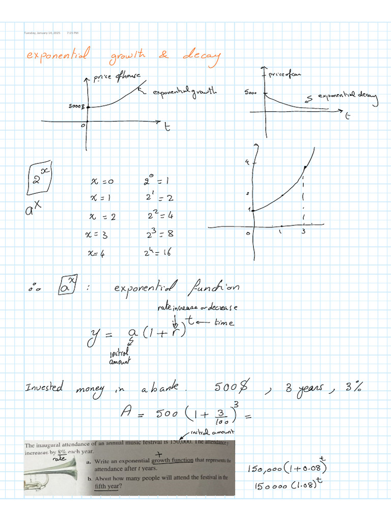 Trial Exponential Function | PDF