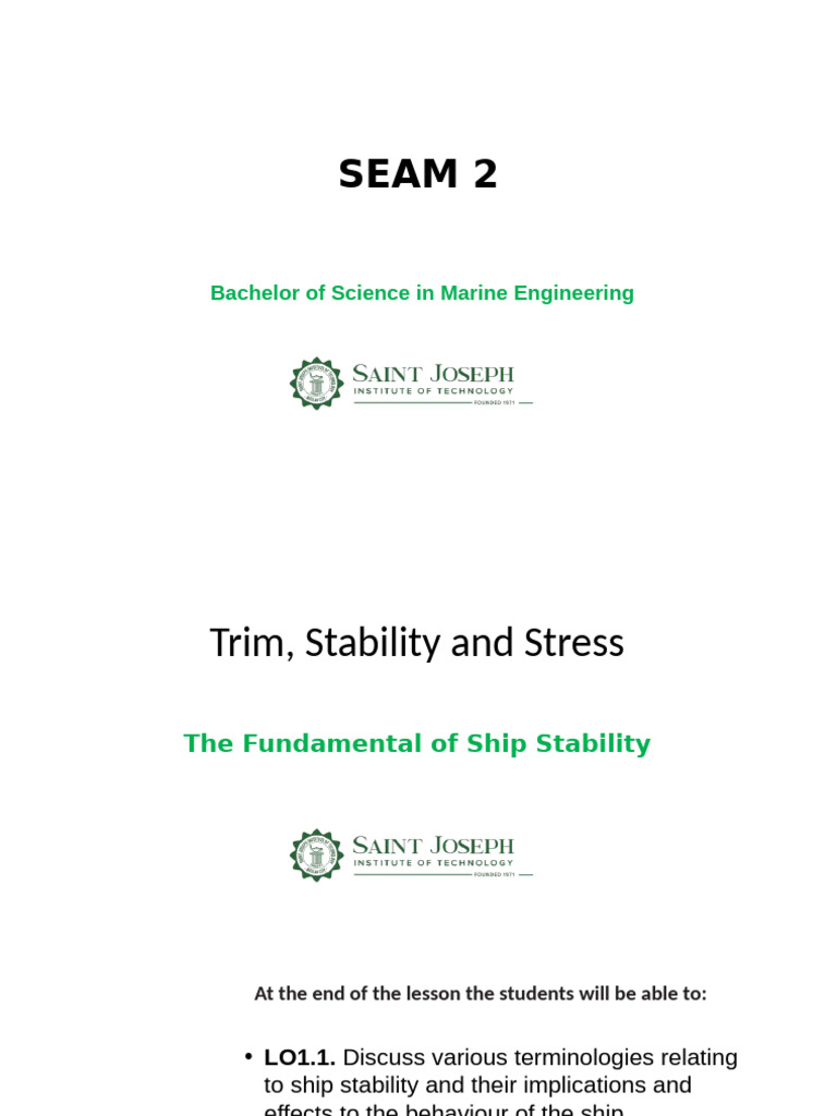 Ship Stability Fundamentals in Marine Engineering | PDF | Buoyancy ...