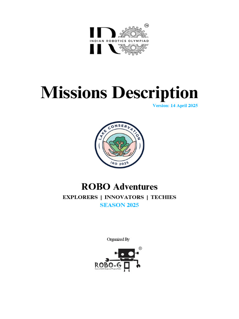 IRO 2025 Missions for Lake Conservation | PDF | Waste | Invasive Species