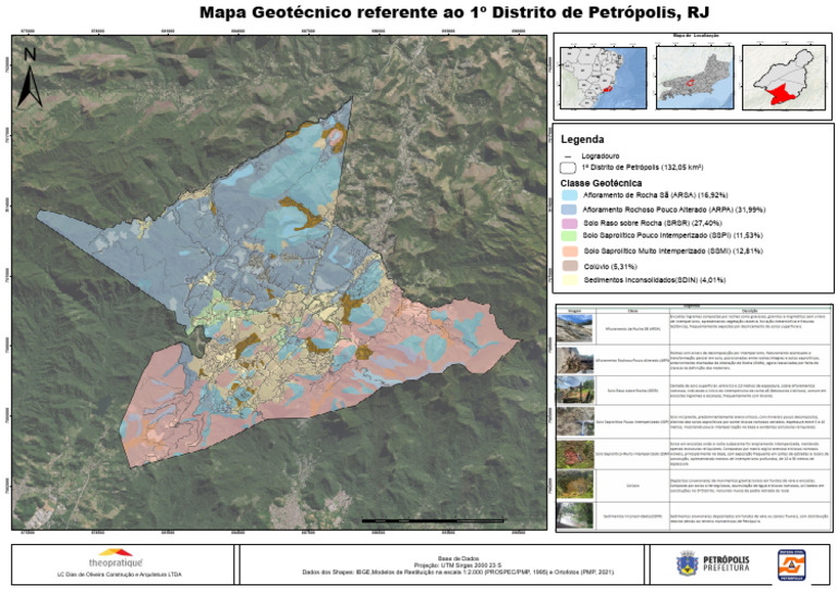 Mapa Geotécnico do 1º Distrito de Petrópolis | PDF