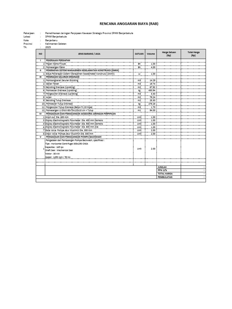 RAB Kosonganpages | PDF
