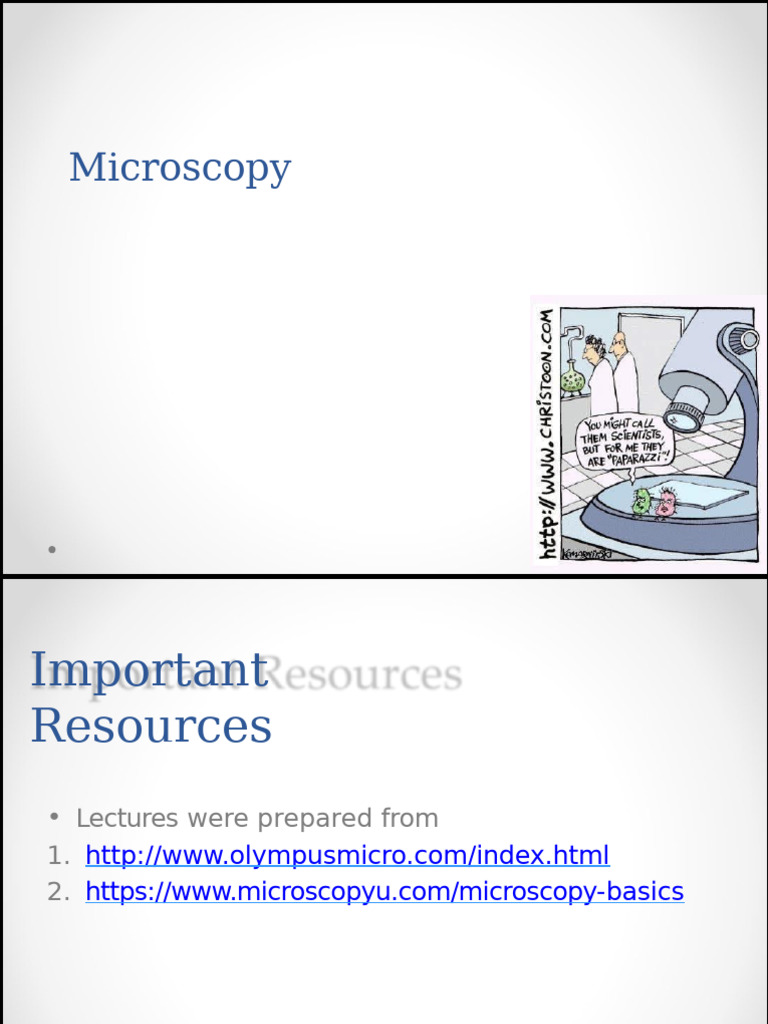 Comprehensive Guide to Microscopy Techniques | PDF | Angular Resolution ...