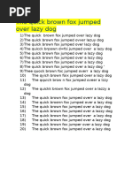 The Quick Brown Fox Jumps Over The Lazy Dog | PDF