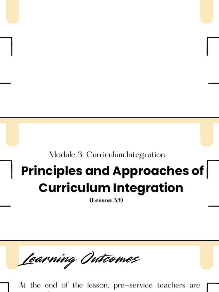 Curriculum Integration Approaches Explained | PDF | Curriculum ...