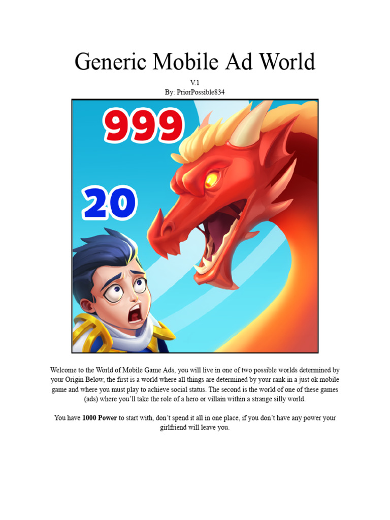 Mobile Game Ads: A New Reality | PDF