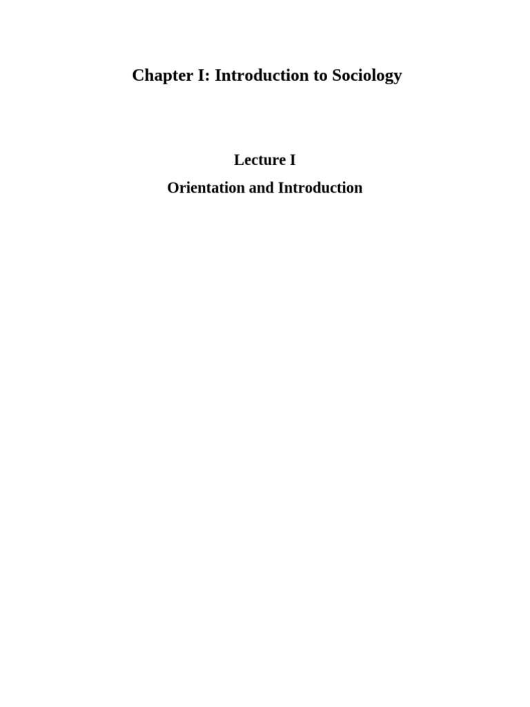 Introduction to Sociology Concepts | PDF | Sociology | Science