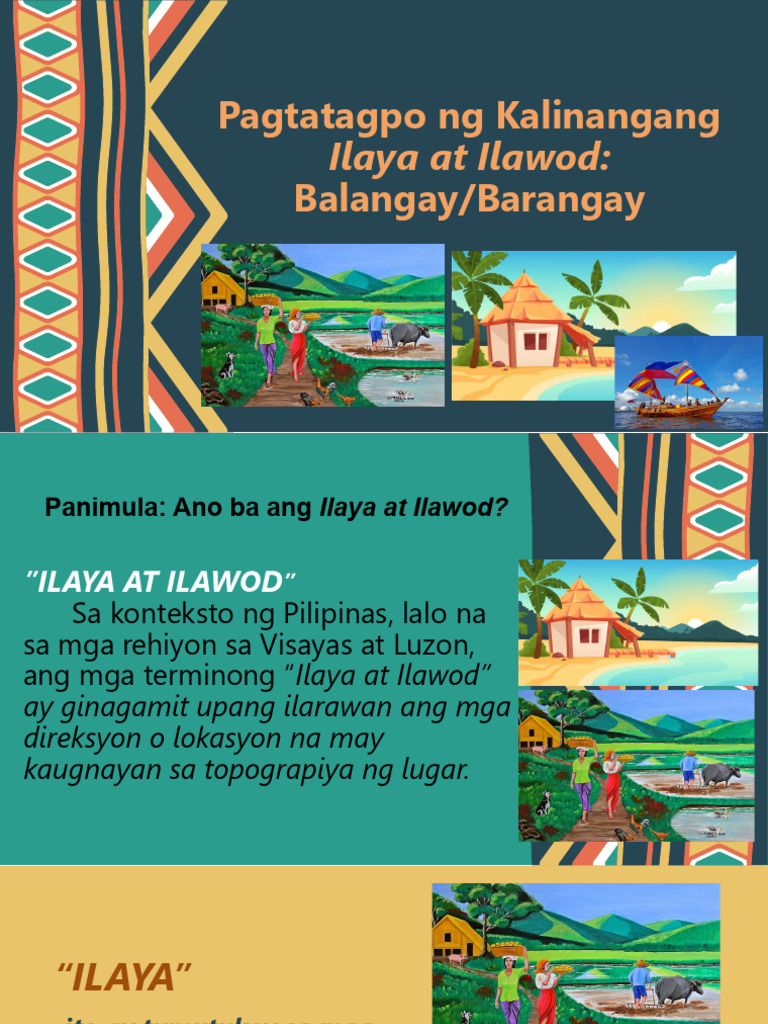 WEEK 5 - Pagtatagpo NG Kalinangang Ilaya at Ilawod BalangayBarangay | PDF