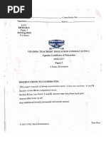 UNEB Biology Paper 2025 Mock Exam | PDF | Seed | Plants