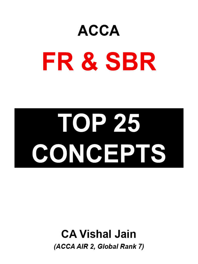 ACCA Exam Key Topics Overview | PDF | Equity (Finance) | Debits And Credits