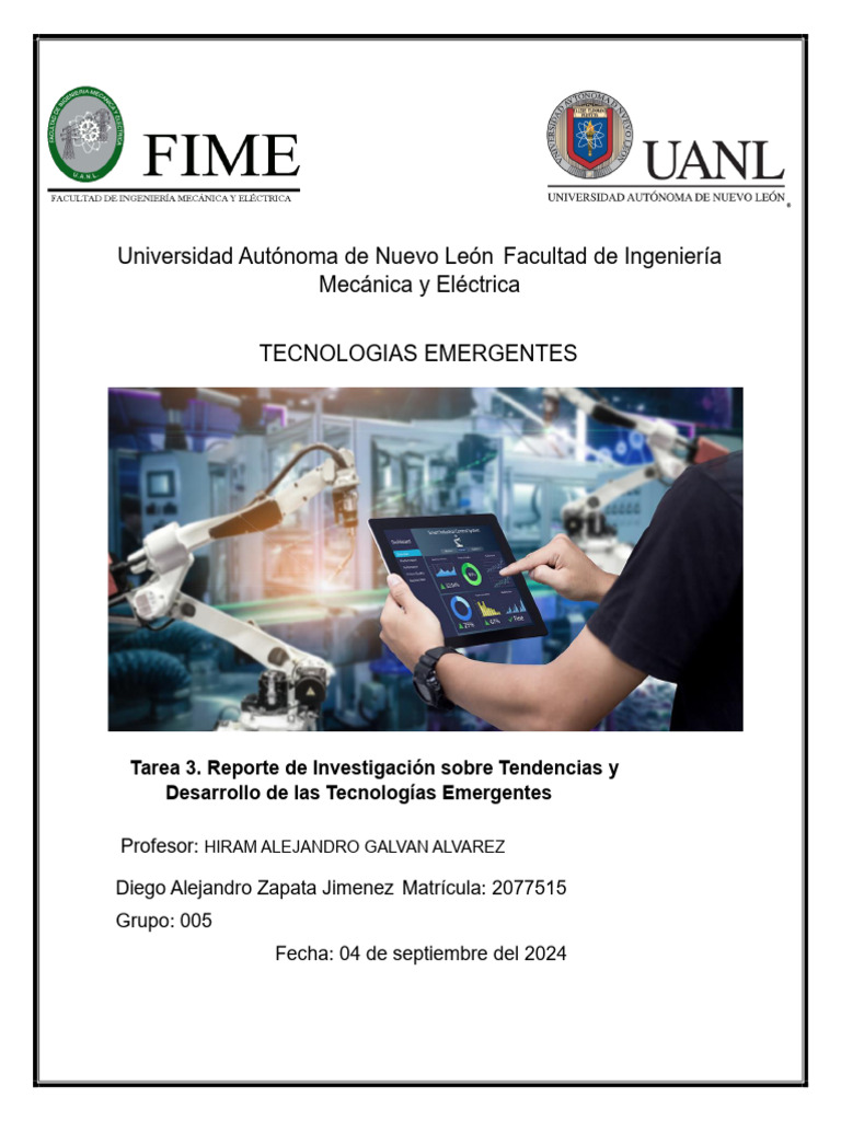 Tendencias en Tecnologías Emergentes | PDF | Inteligencia artificial ...