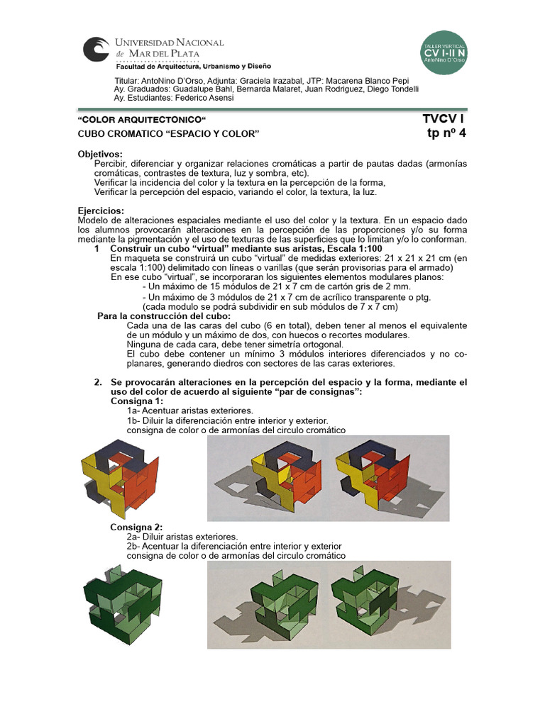 Cubo Cromático: Espacio y Color en Arquitectura | PDF | Color ...