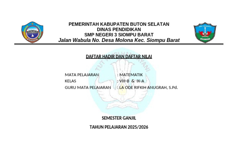 Cover Absen 2025 | PDF